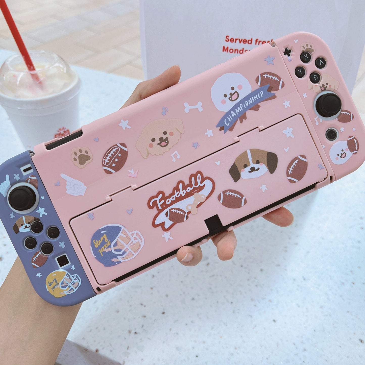 Football Dogs Cases for Nintendo Switch and Switch OLED