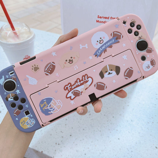 Football Dogs Cases for Nintendo Switch and Switch OLED