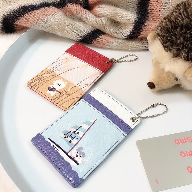 Cute Dogs Wallet Mini Card Holder