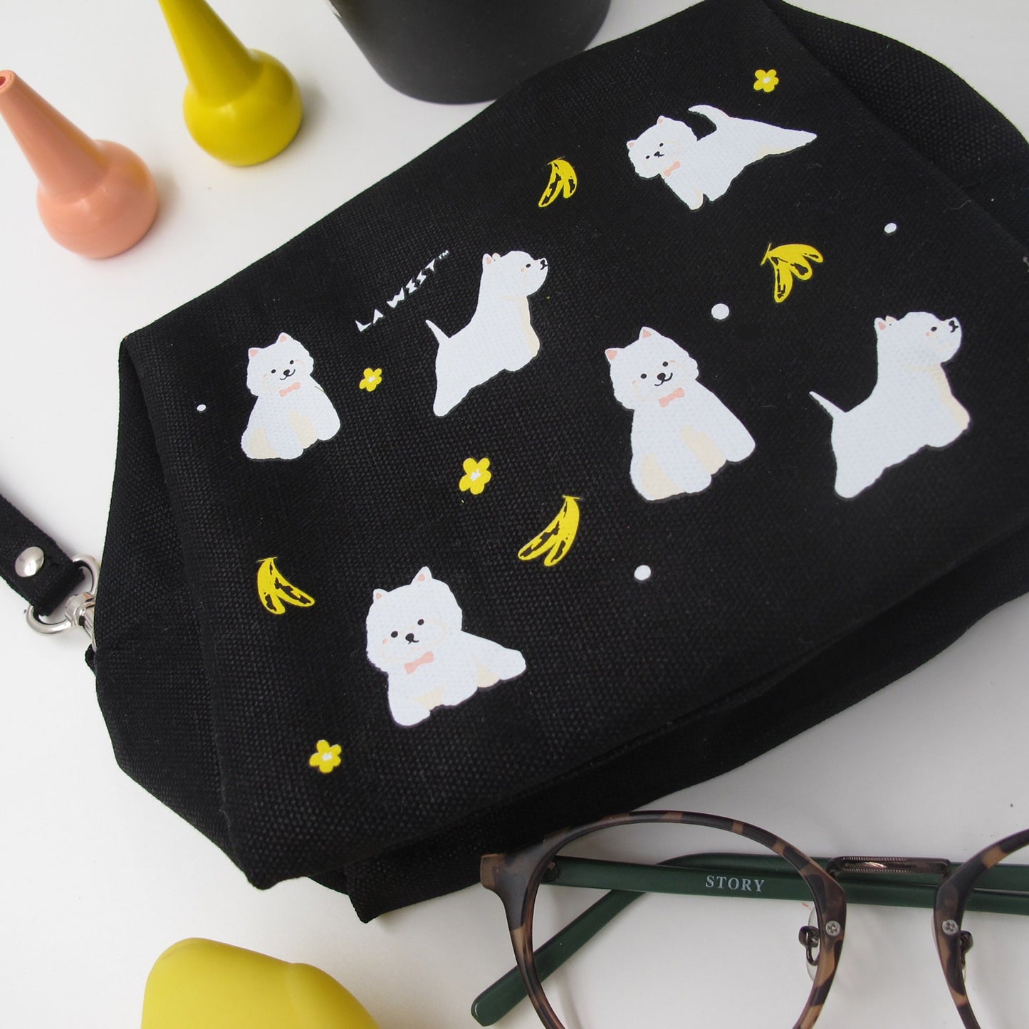 Cute Dog Prints MakeUp Bag