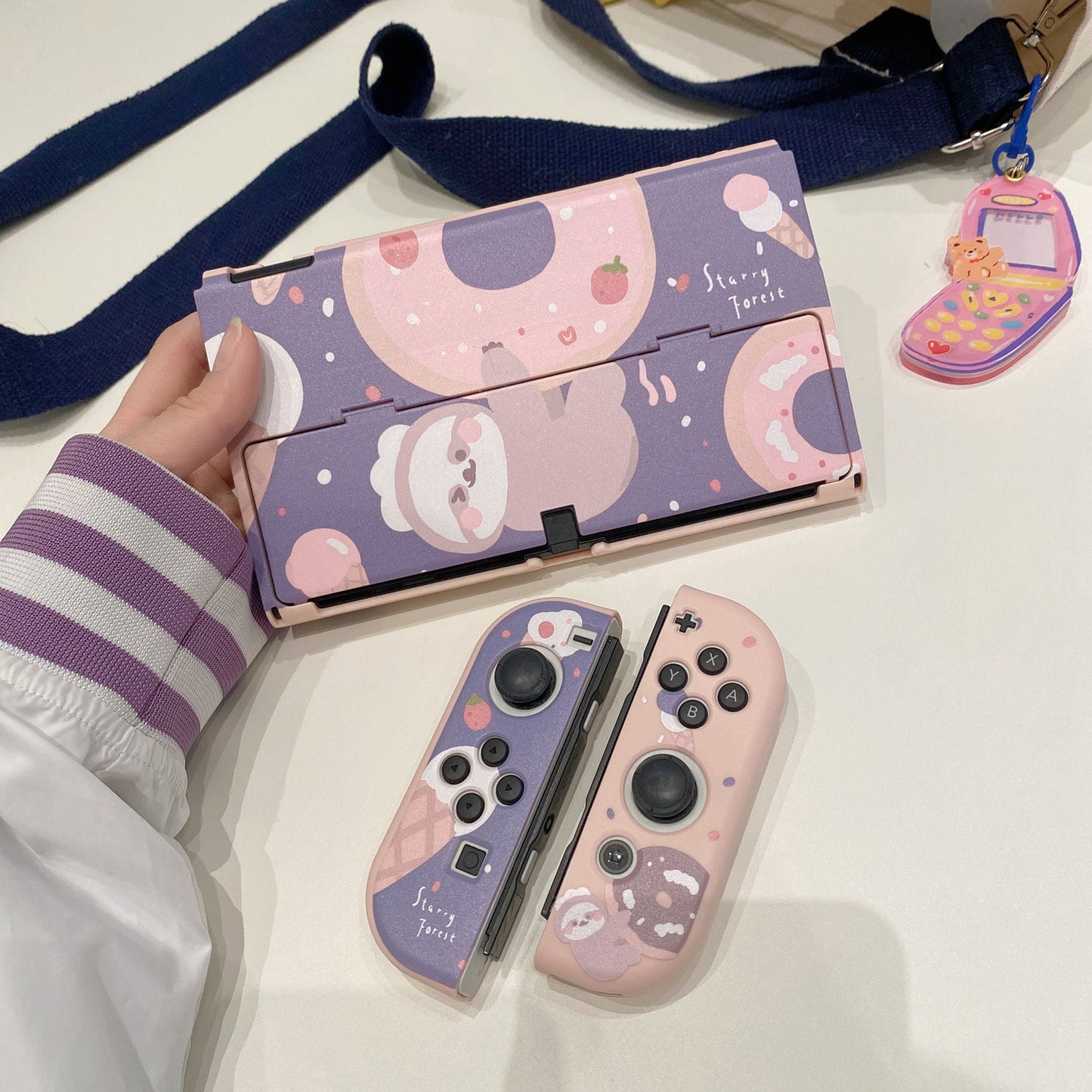 Sloth Doughnut Case for Nintendo Switch Oled, Switch and Lite