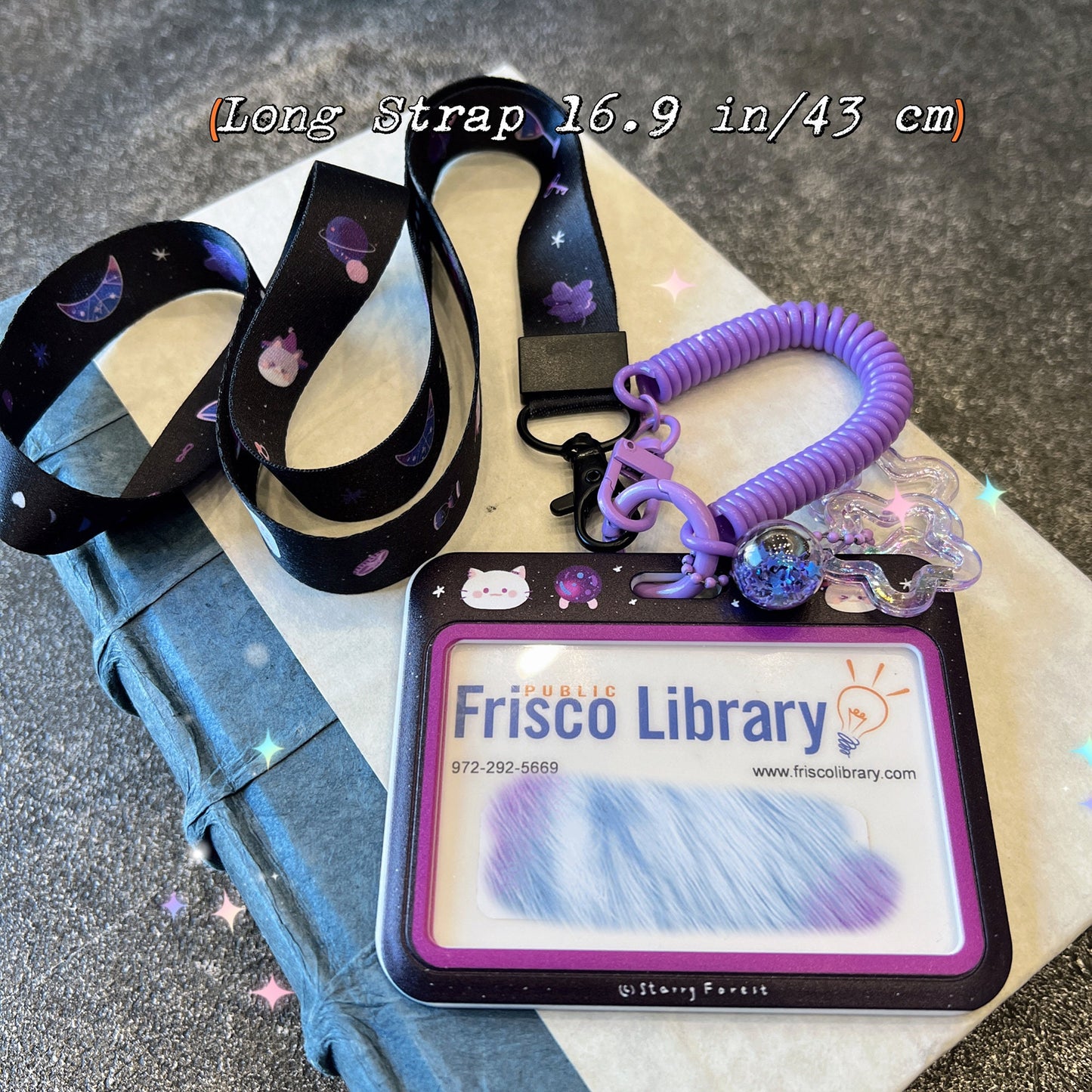 Cat Divination ID Badge Holder with Lanyard