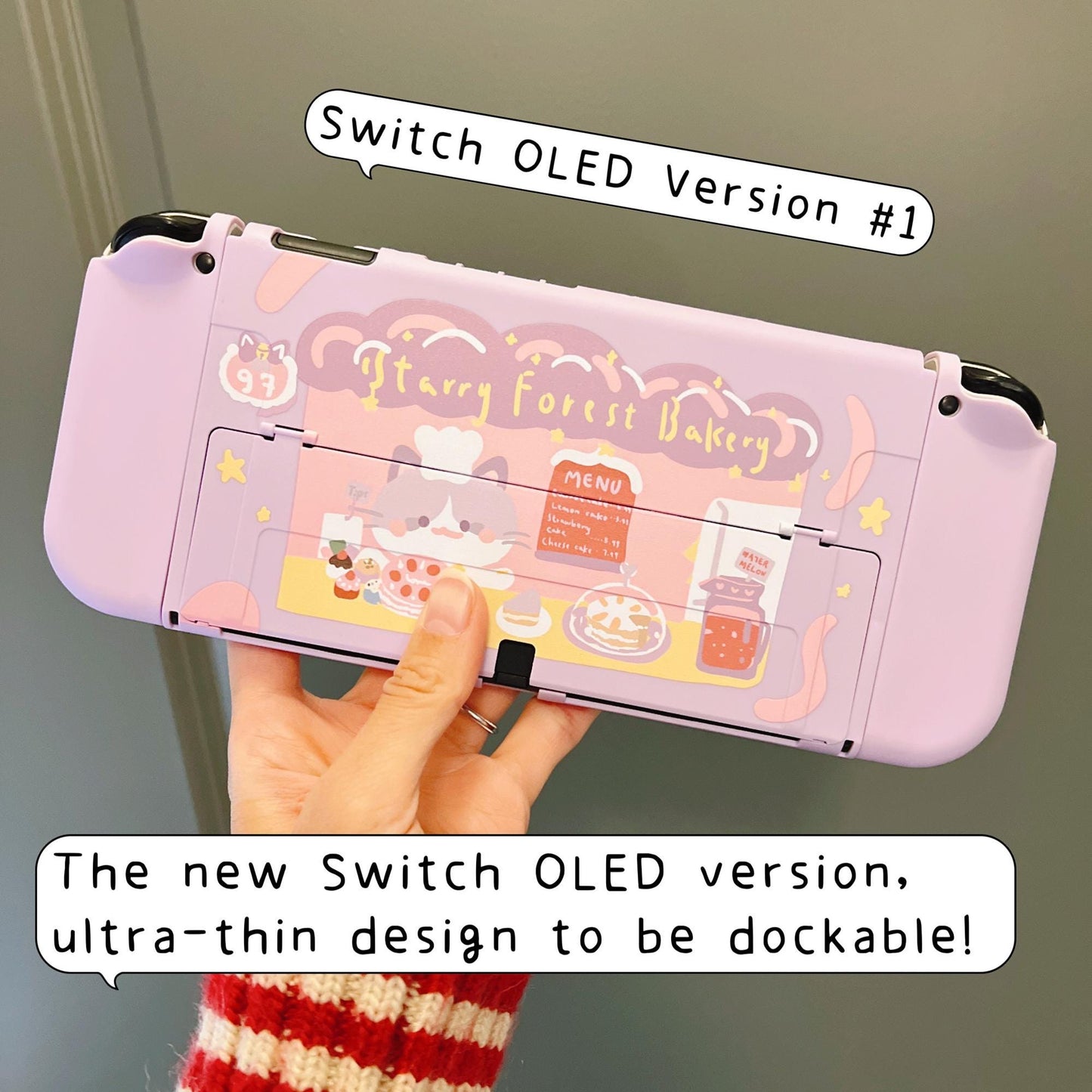 Cat Bakery Case for Nintendo Switch 2, Switch, Switch Oled and Lite
