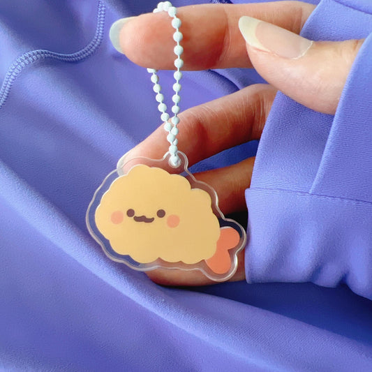 Fried Prawn Keychain