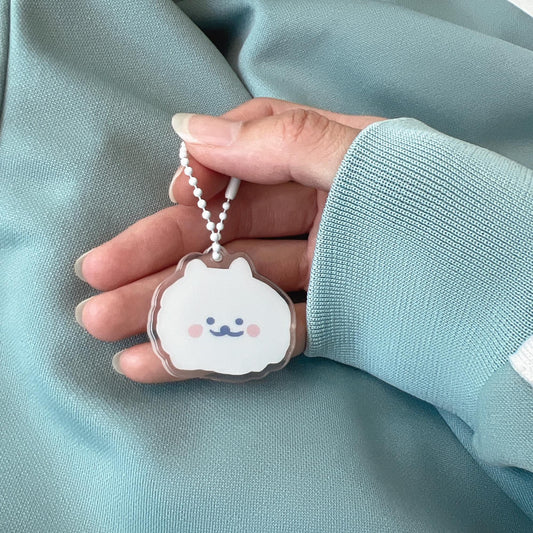 Samoyed Keychain