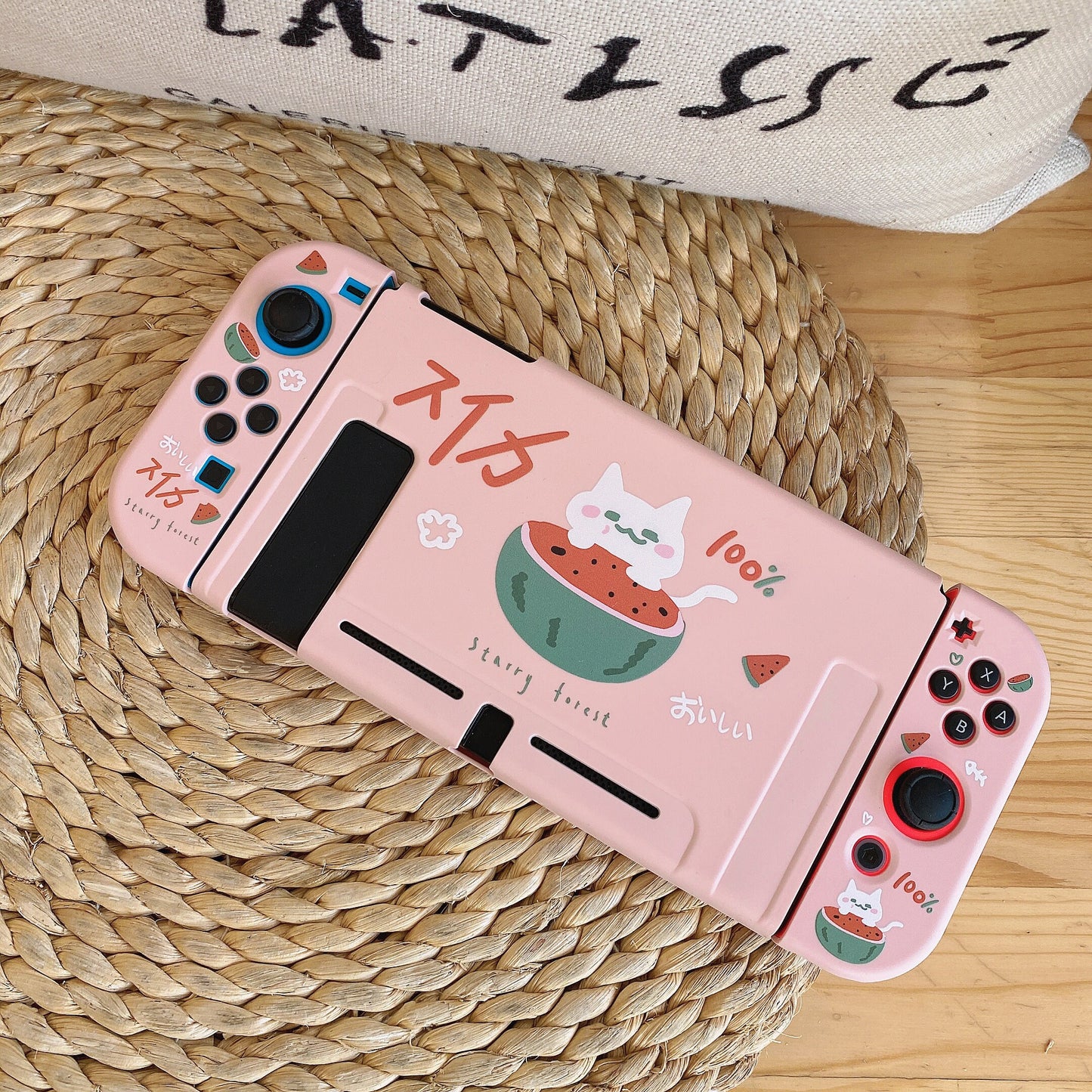 Watermelon Cat Case for Nintendo Switch, Switch Oled and Switch Lite