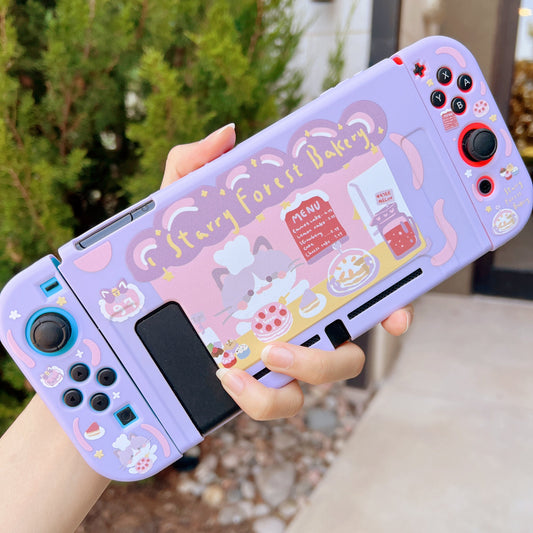 Cat Bakery Case for Nintendo Switch 2, Switch, Switch Oled and Lite