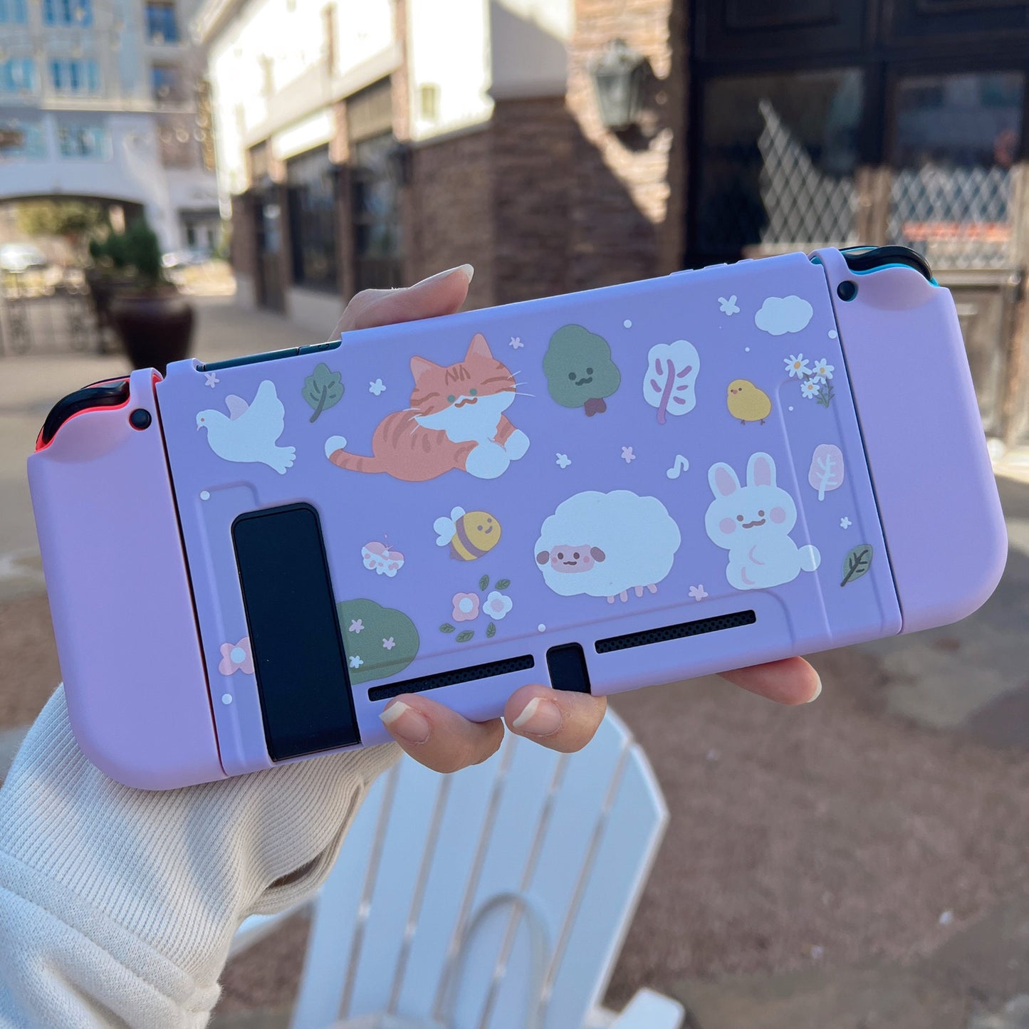 Whiskers & Blooms Case for Nintendo Switch 2, Switch, Switch Oled and Lite