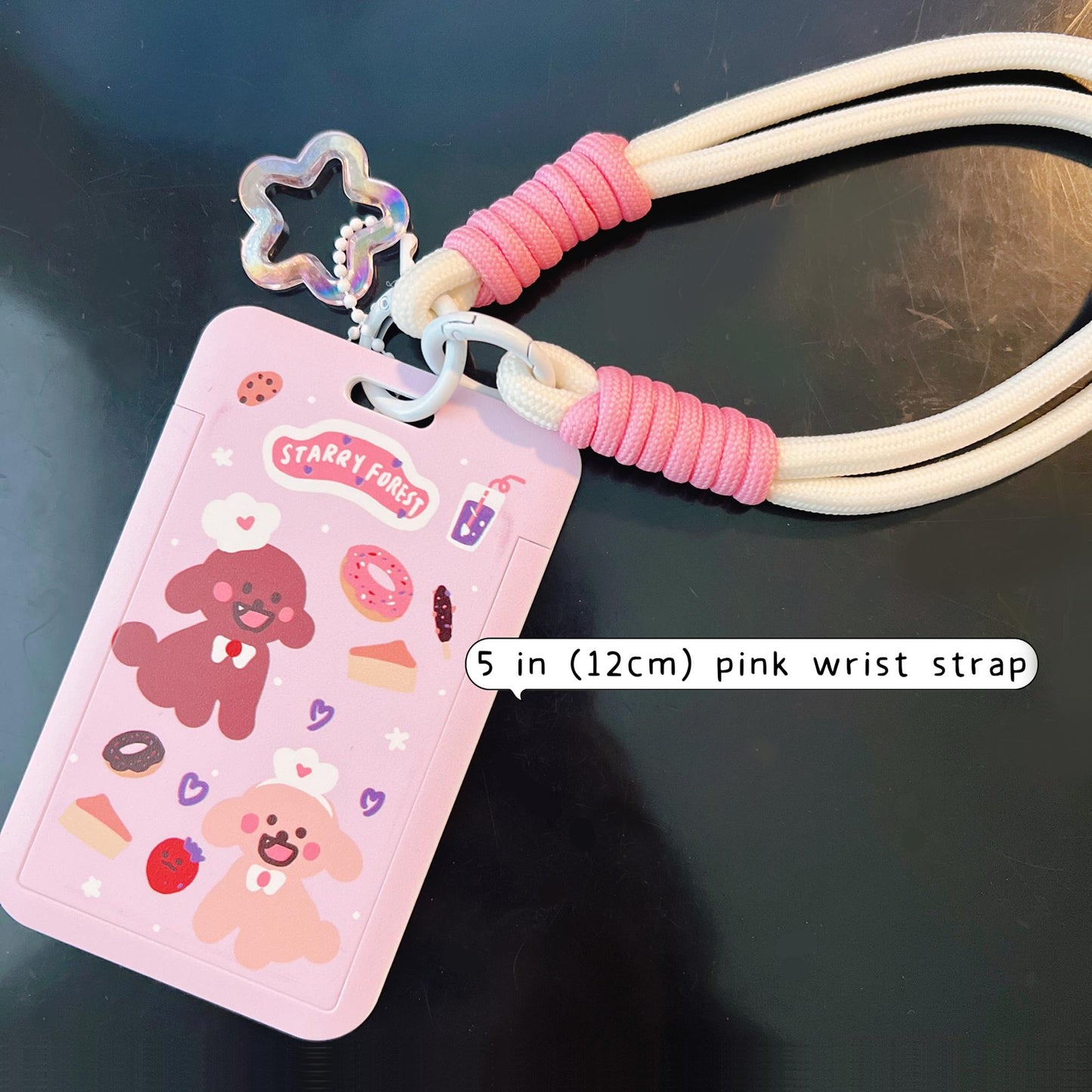 Poodle Bakery ID Badge Holder with Lanyard