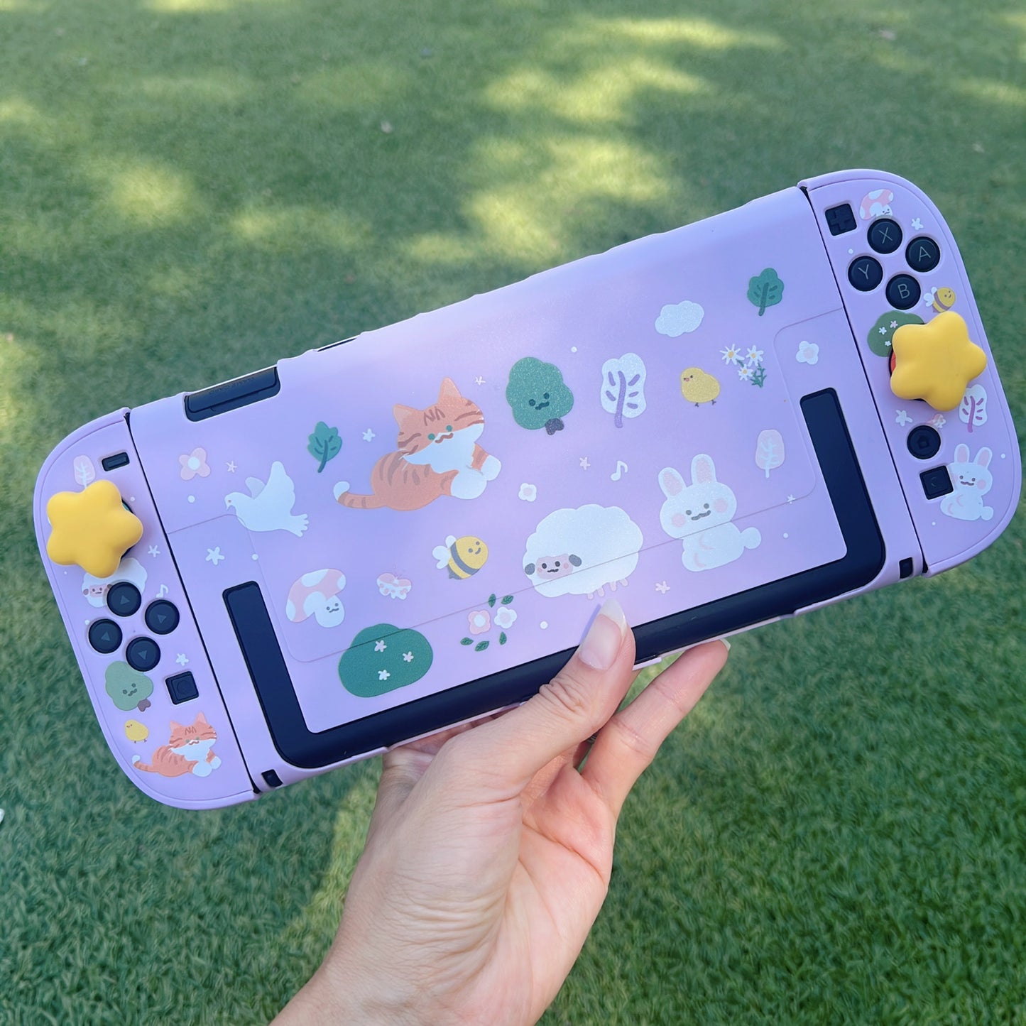Whiskers & Blooms Case for Nintendo Switch 2, Switch, Switch Oled and Lite