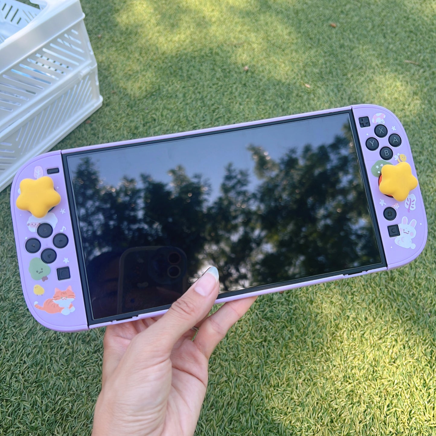Whiskers & Blooms Case for Nintendo Switch 2, Switch, Switch Oled and Lite