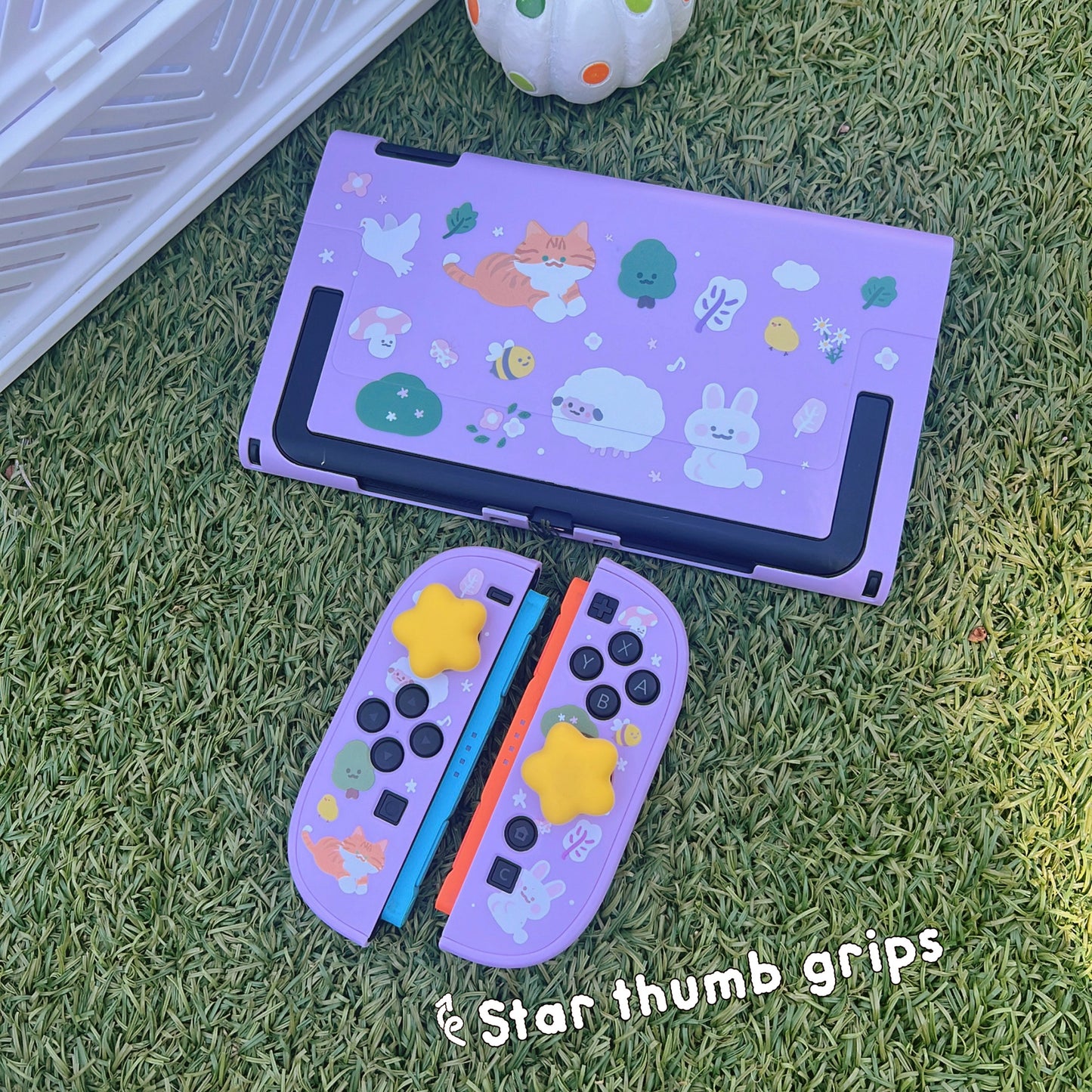 Whiskers & Blooms Case for Nintendo Switch 2, Switch, Switch Oled and Lite