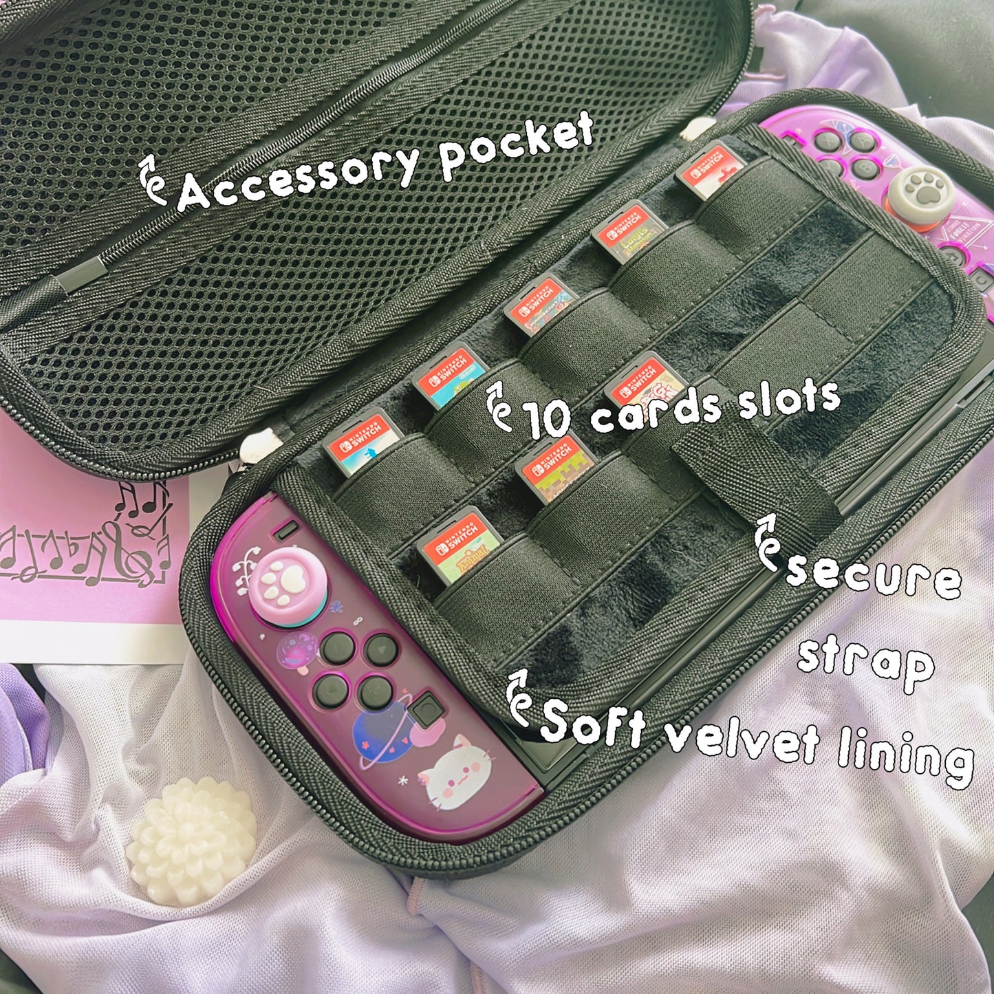 Cat Divination Case for Nintendo Switch 2, Switch and Switch Oled