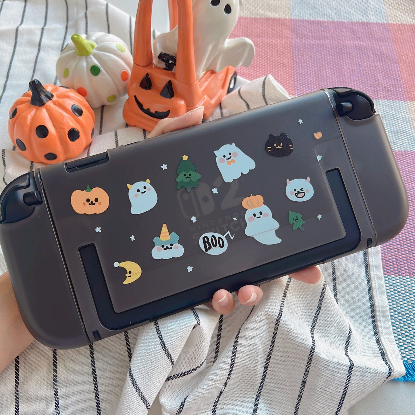 Halloween Pumpkin Ghosts Case for Nintendo Switch 2, Switch, Switch OLED and Lite