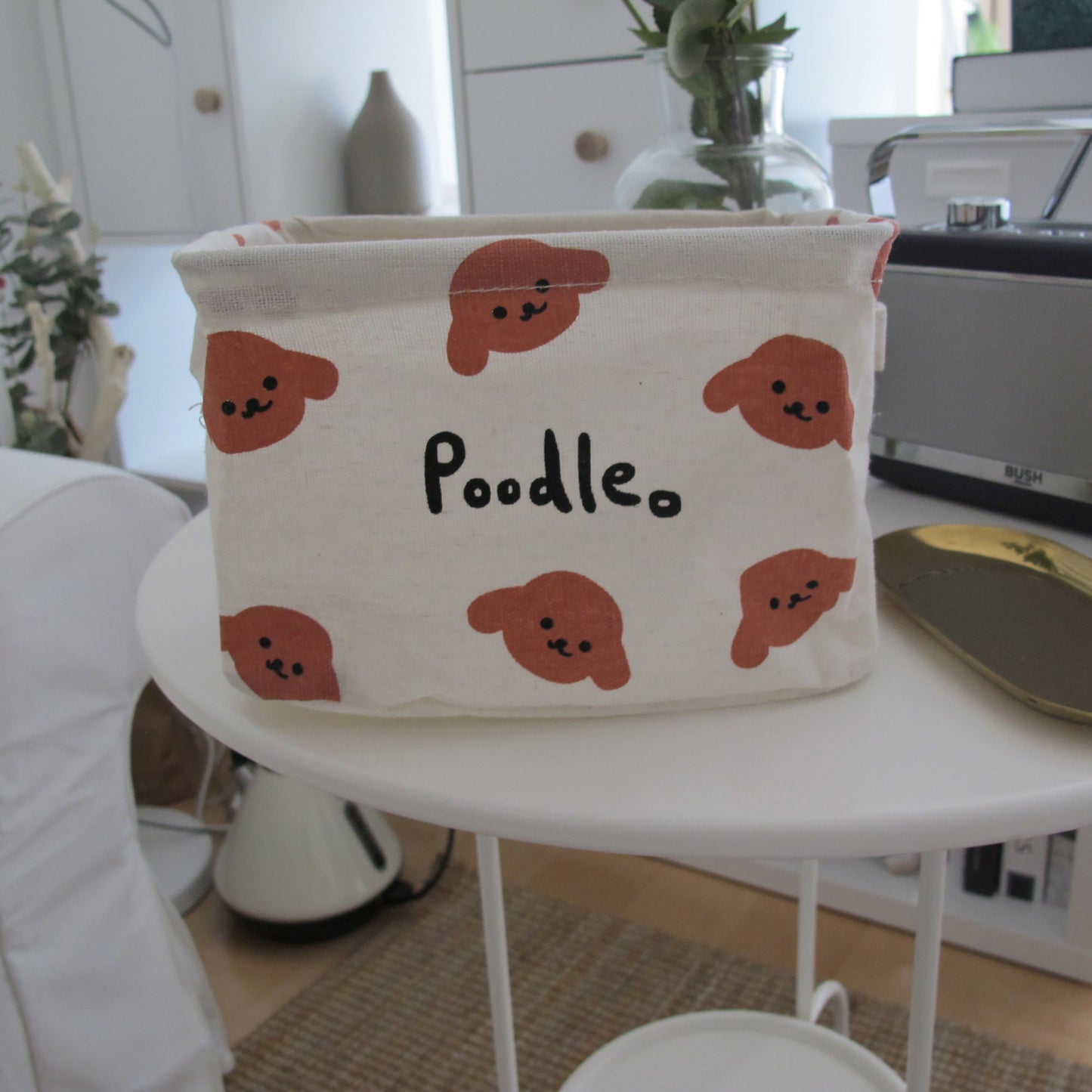 Poodle Bichon Frises Laundry Storage Basket
