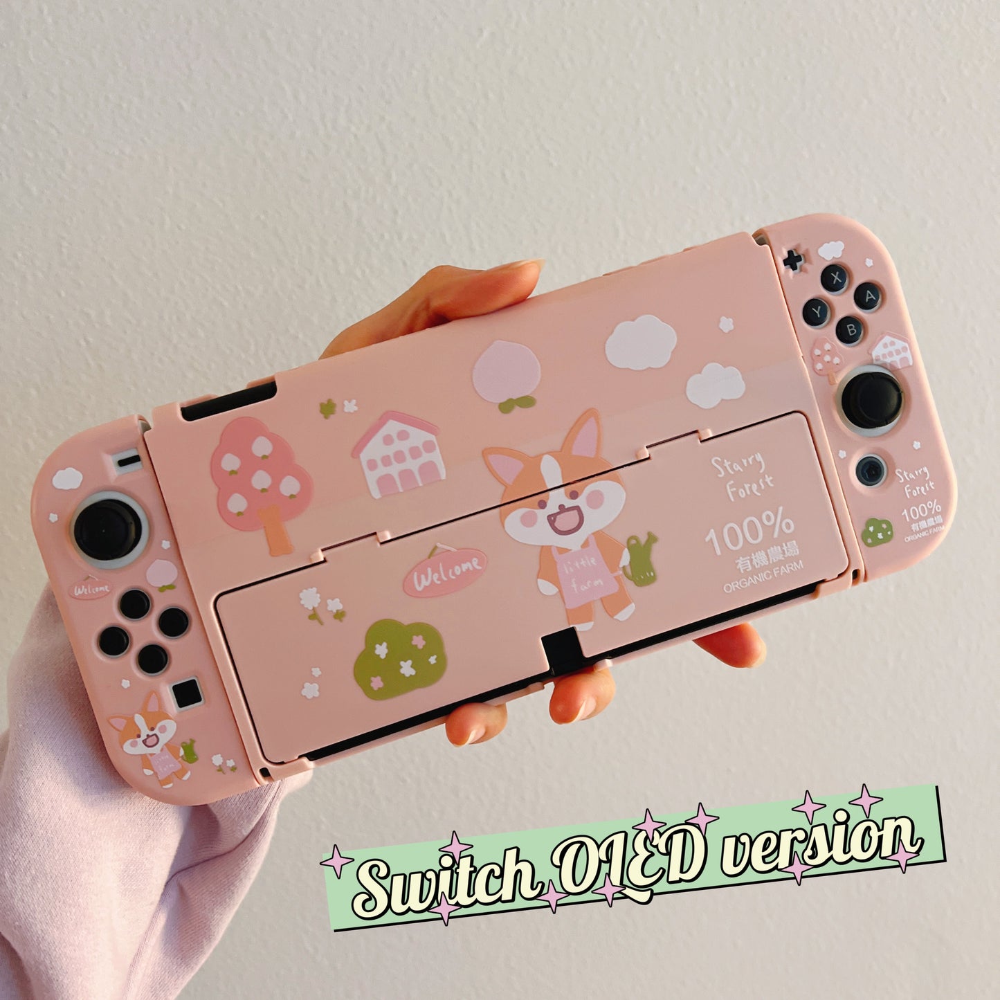 Corgi Farm Case for Nintendo Switch OLED, Switch and Lite