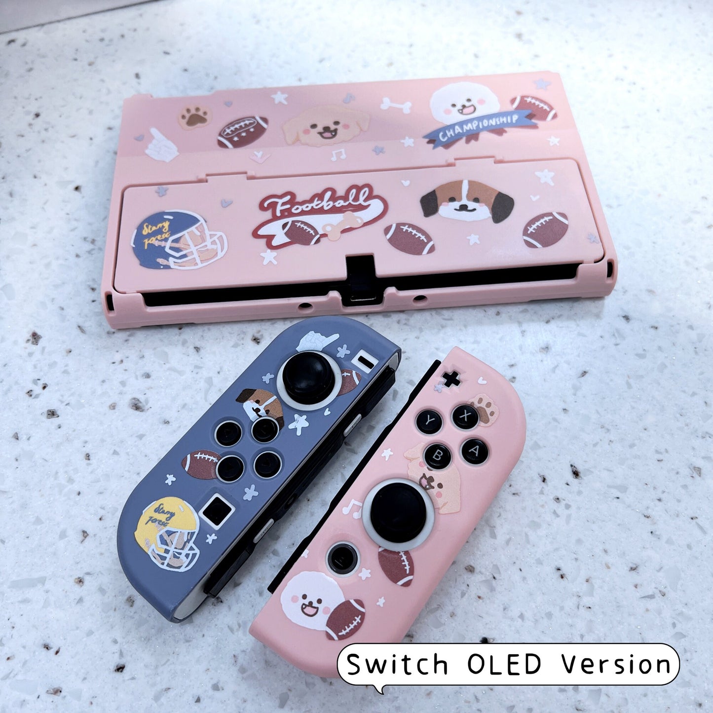Football Dogs Cases for Nintendo Switch and Switch OLED