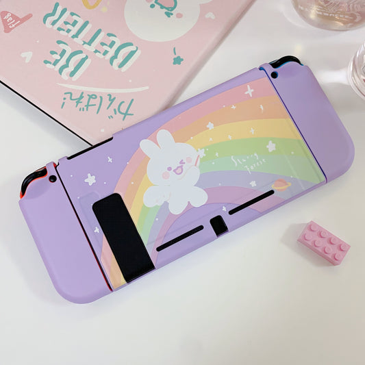 Rainbow Bunny Case for Nintendo Switch 2, Switch OLED, Switch and Lite