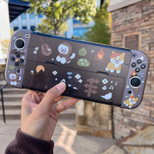 Camping Dogs Case for Nintendo Switch 2, Switch and Switch OLED
