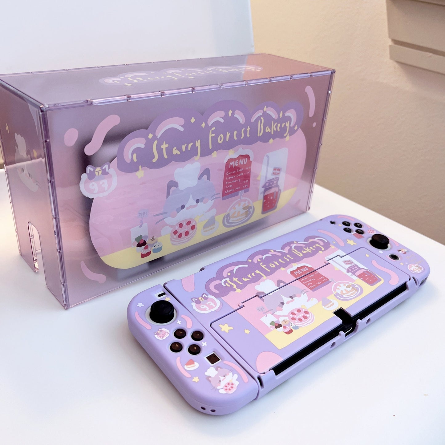 Acrylic Clear Dust Box Cover for Nintendo Switch and Switch OLED Dock