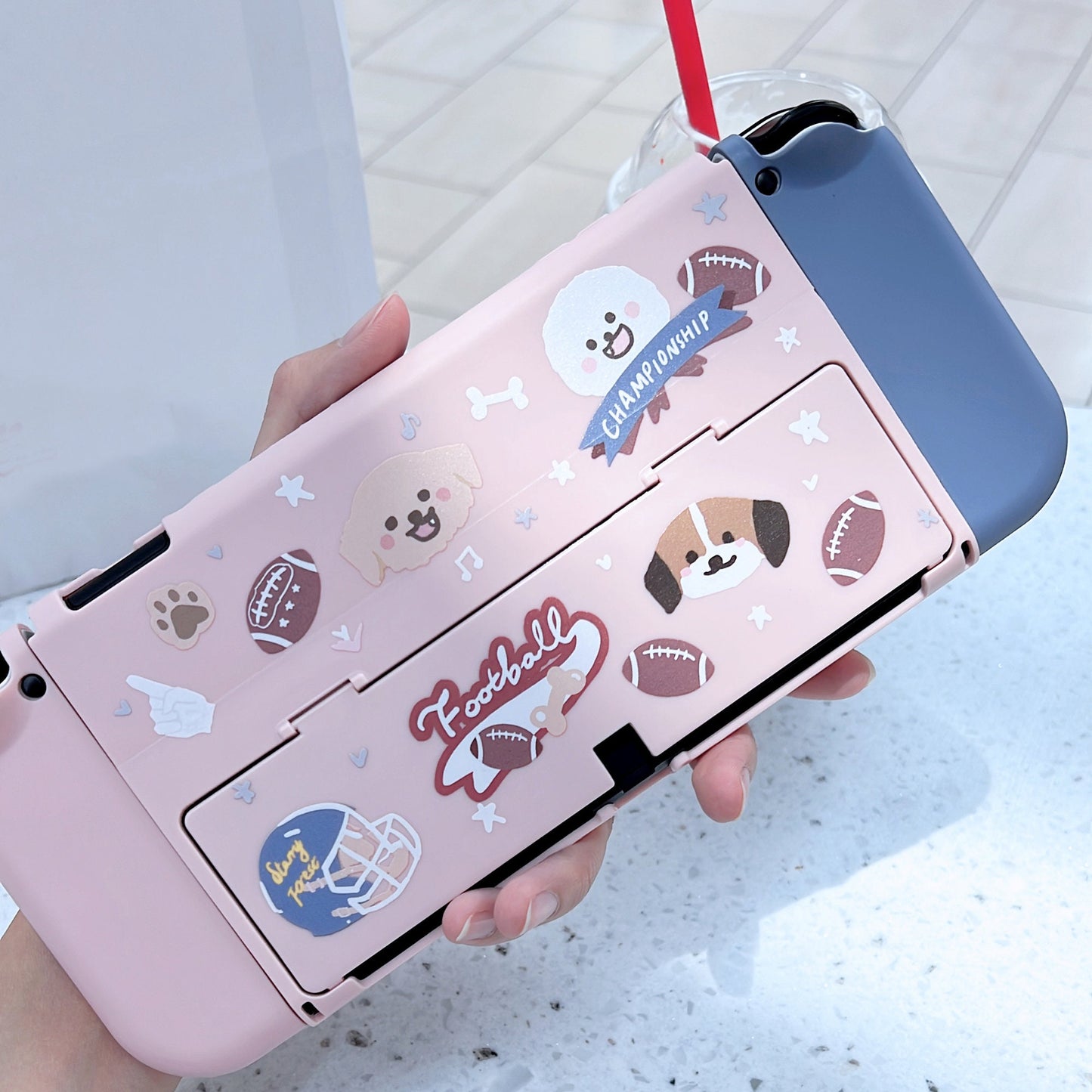 Football Dogs Cases for Nintendo Switch and Switch OLED