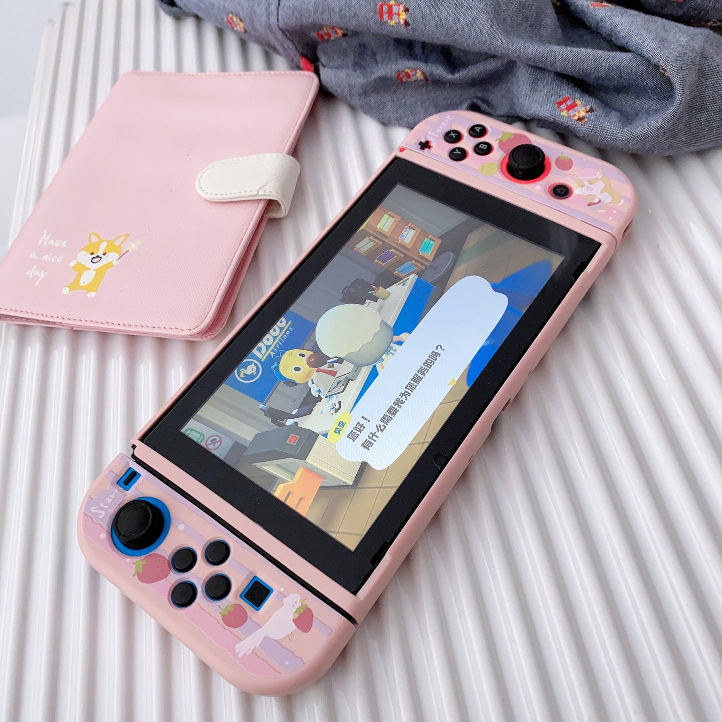 Strawberry Corgi Case for Nintendo Switch 2, Switch, Switch Oled and Lite