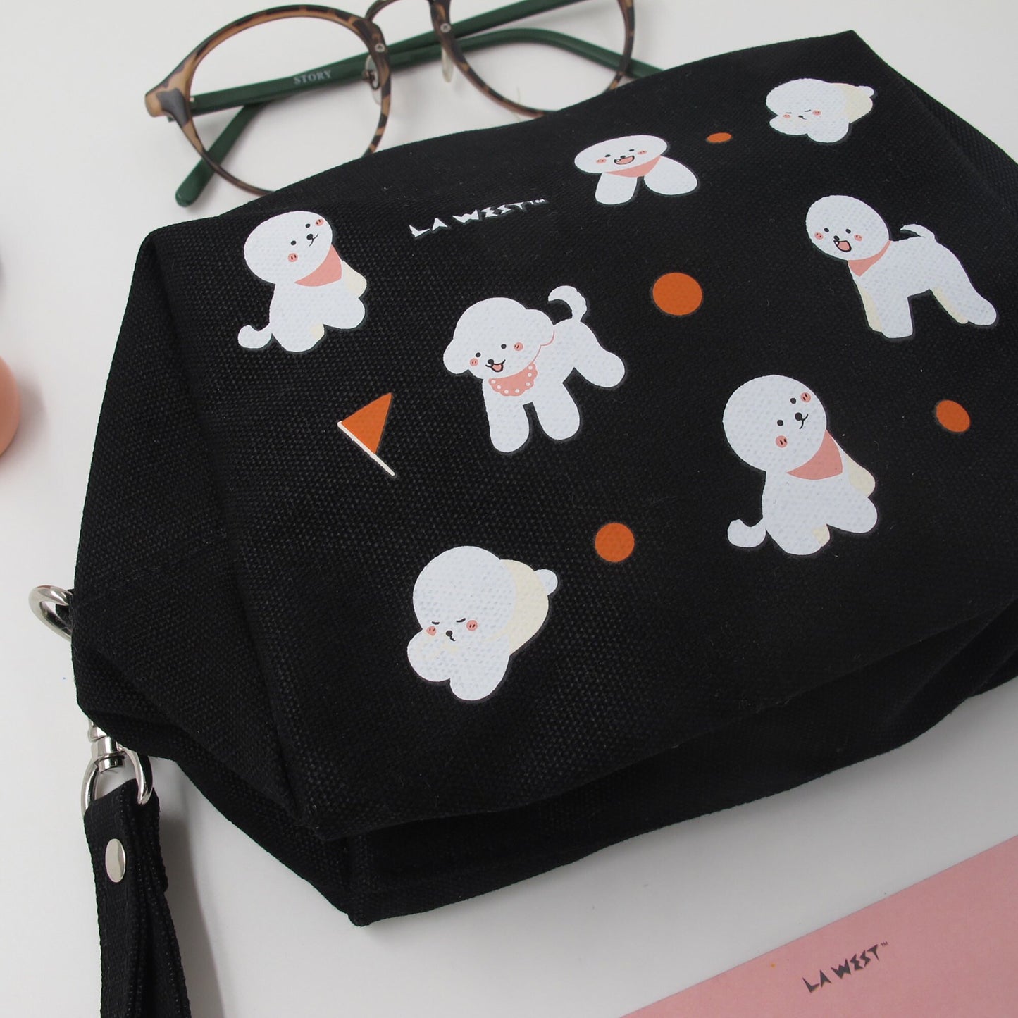 Cute Dog Prints MakeUp Bag