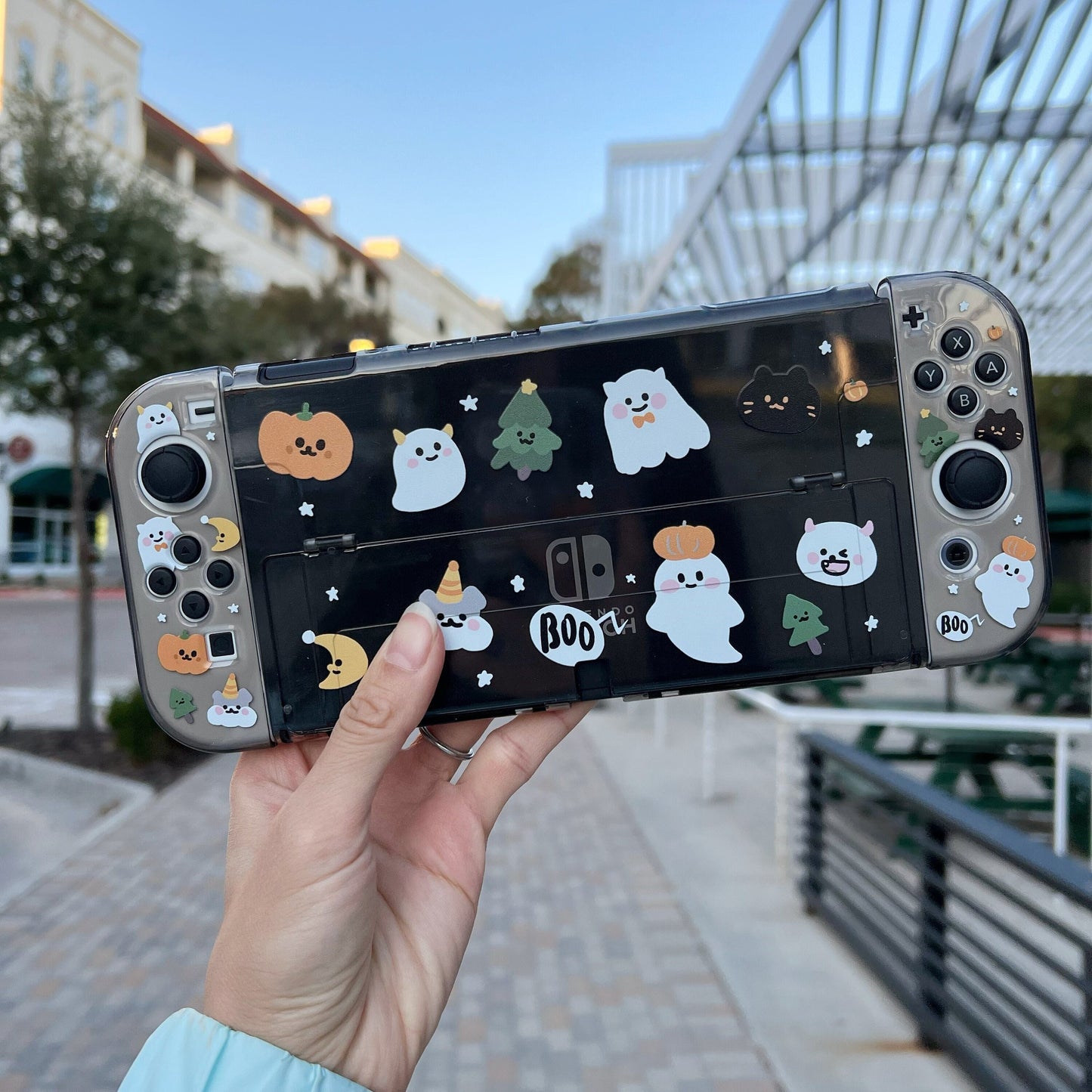 Halloween Pumpkin Ghosts Case for Nintendo Switch 2, Switch, Switch OLED and Lite
