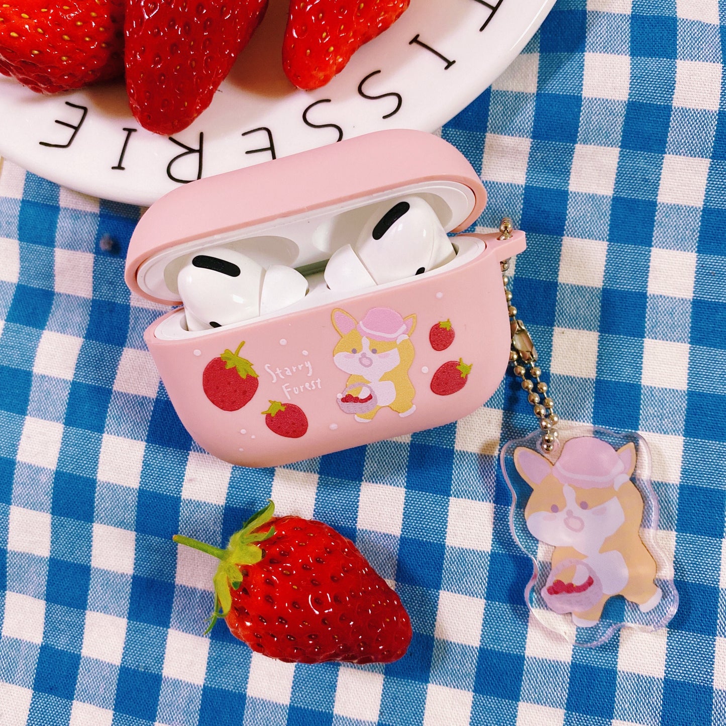 Strawberry Corgi Case for Airpods