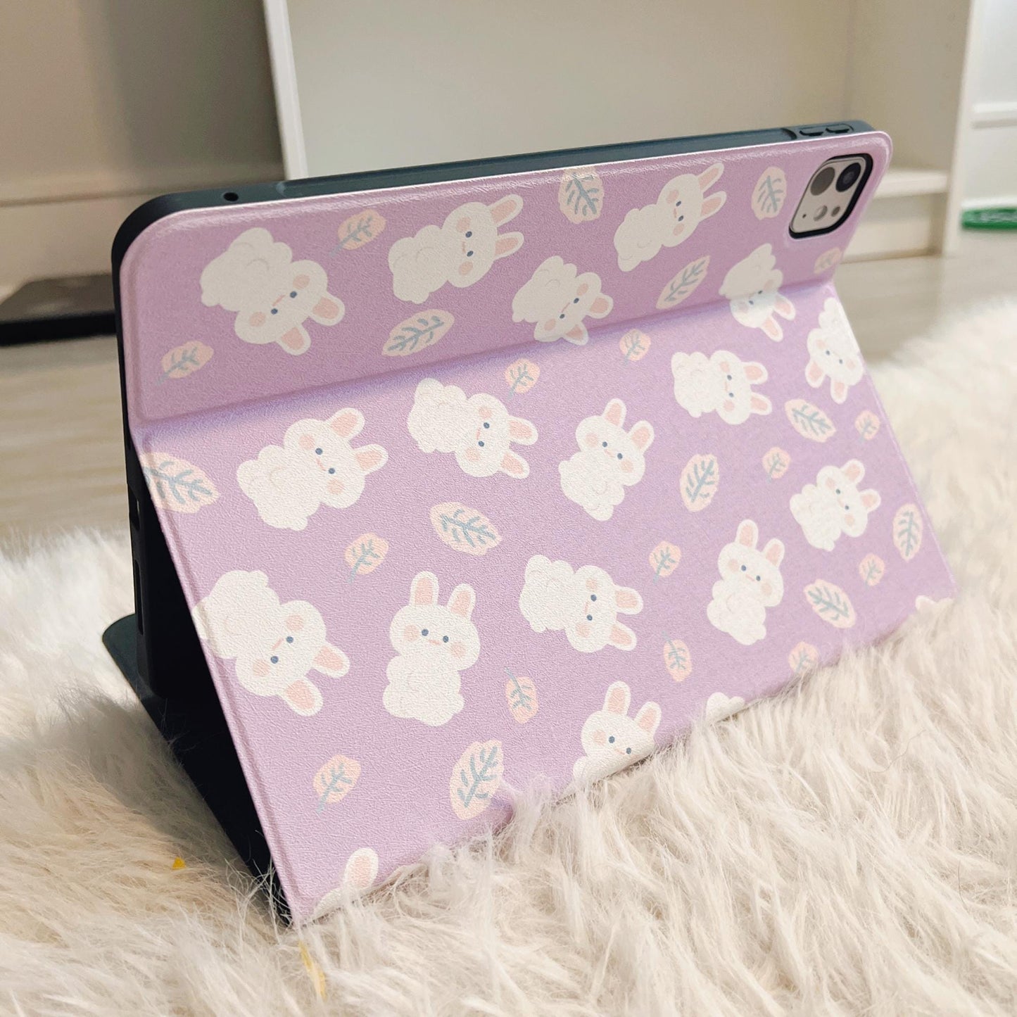 Rabbit Cat Prints Case for iPad and Kindle