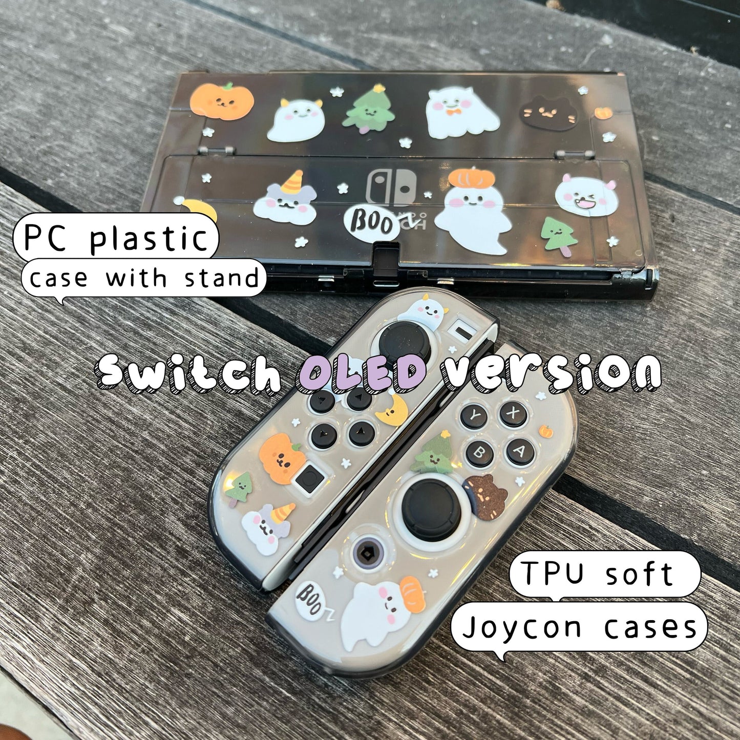 Halloween Pumpkin Ghosts Case for Nintendo Switch 2, Switch, Switch OLED and Lite