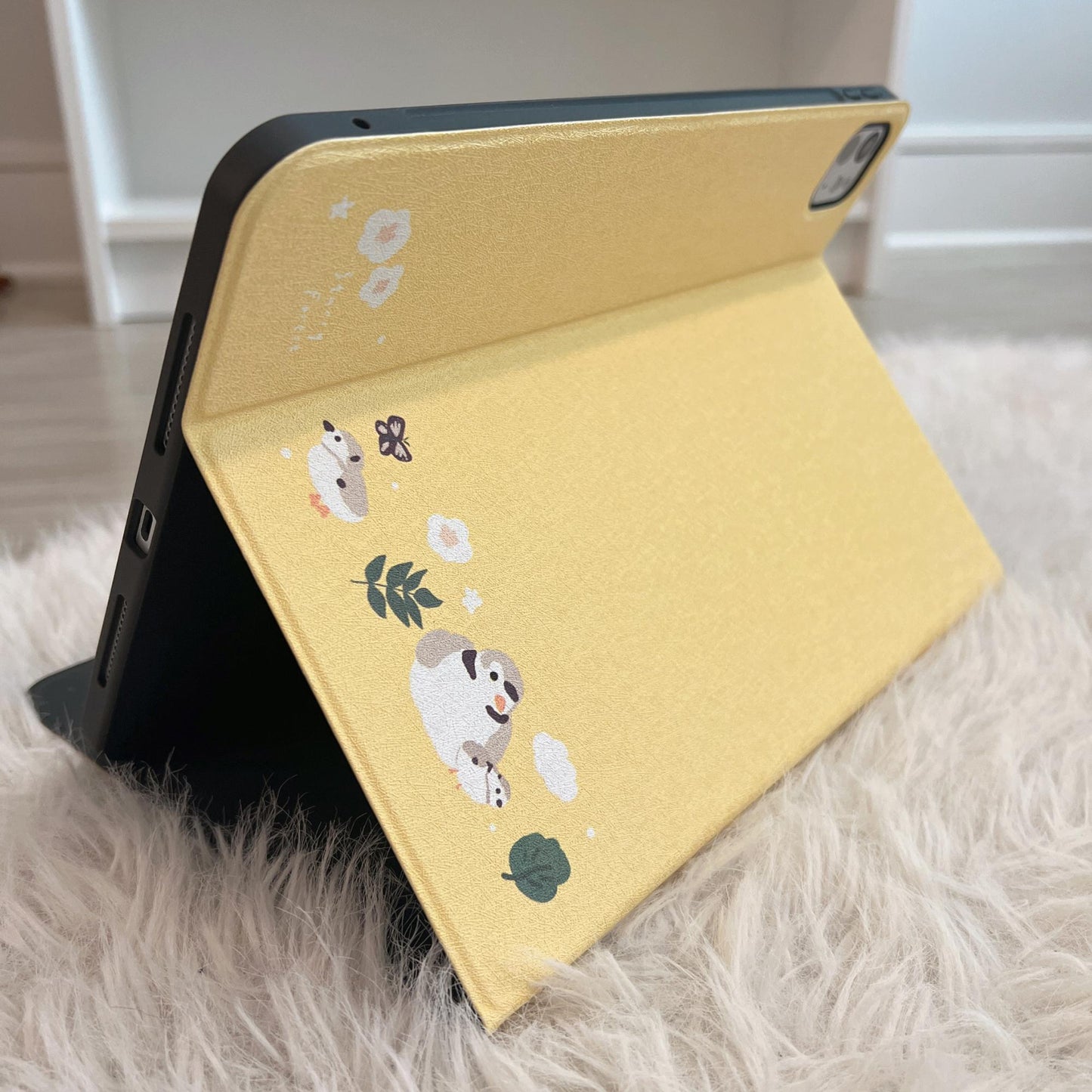 Yellow Birds Prints Case for iPad/Kindle