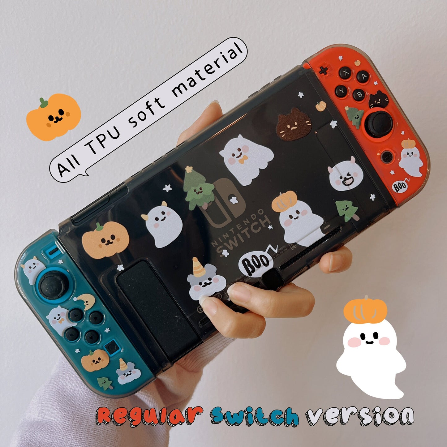 Halloween Pumpkin Ghosts Case for Nintendo Switch 2, Switch, Switch OLED and Lite