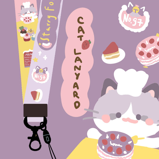 Cat Bakery Lanyard