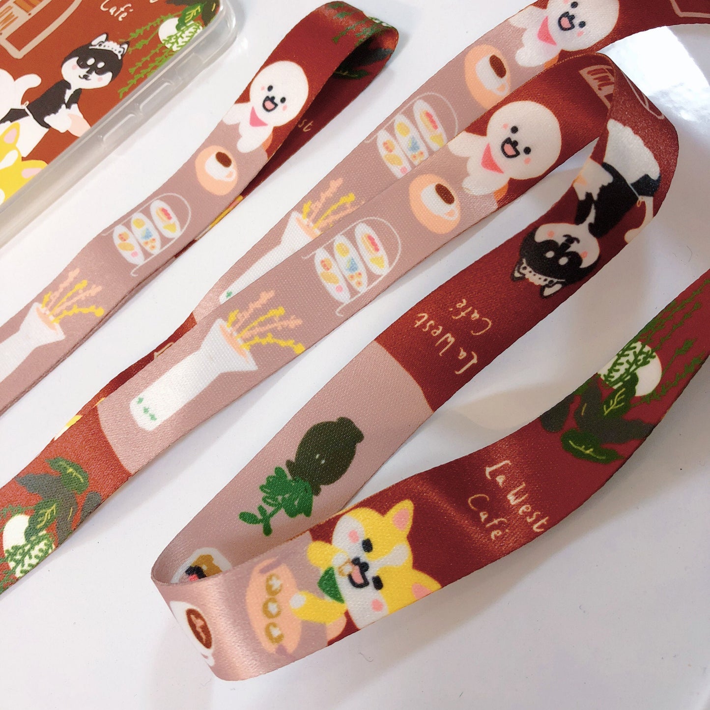 Tea Time with Dogs and Cats Lanyard