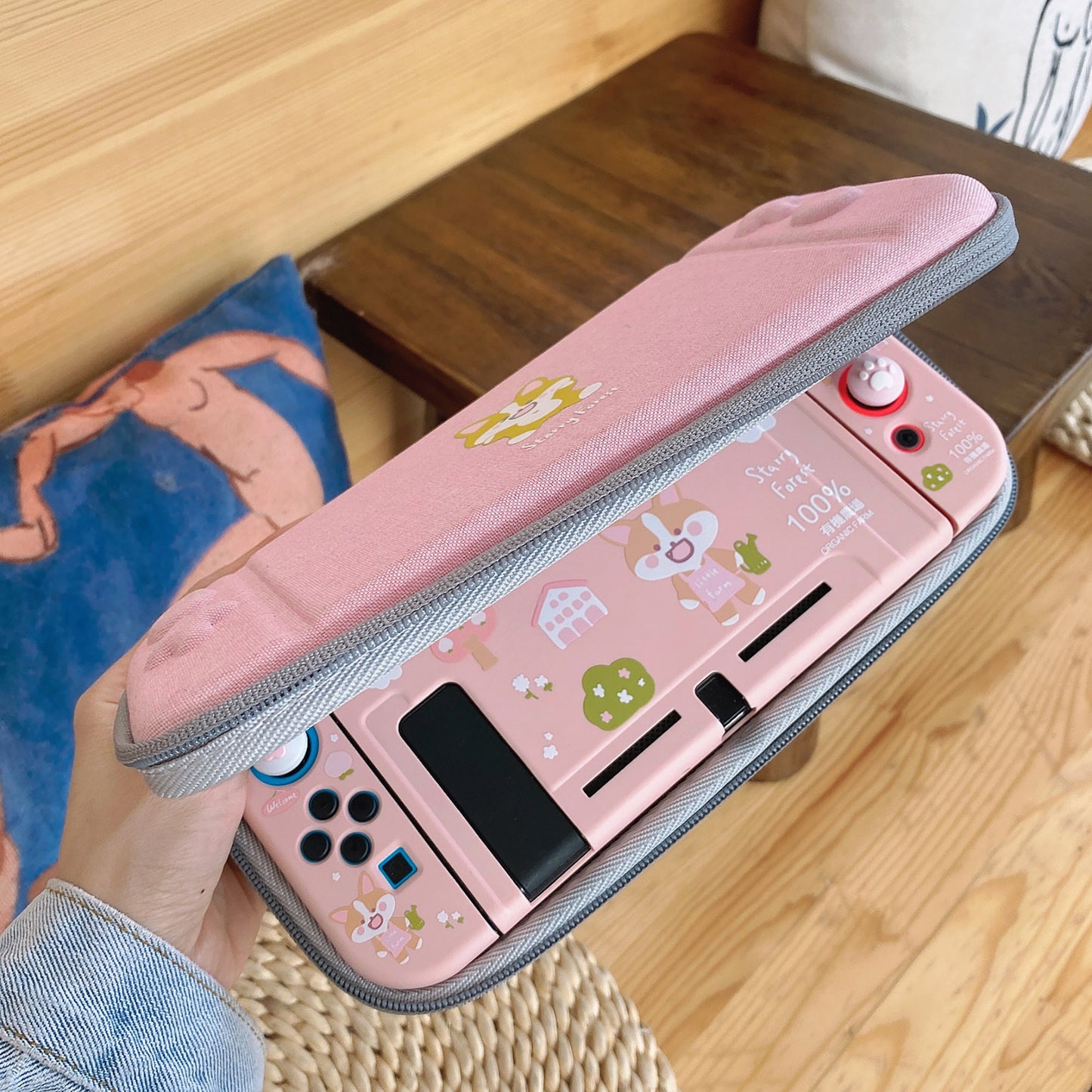 Corgi Farm Case for Nintendo Switch OLED, Switch and Lite
