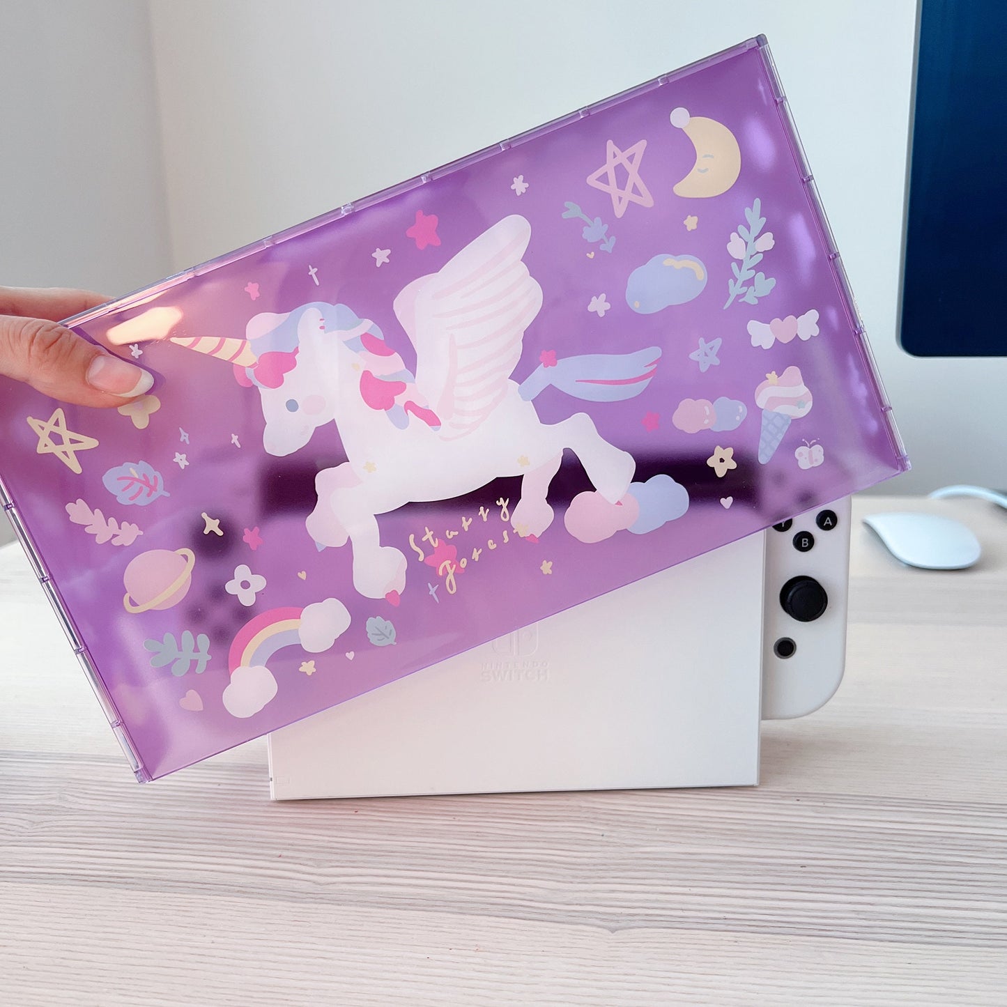 Acrylic Clear Dust Box Cover for Nintendo Switch and Switch OLED Dock
