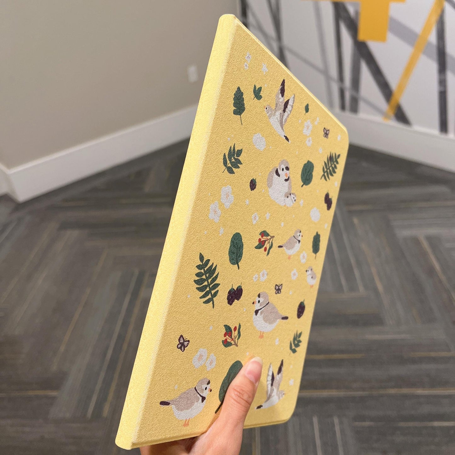 Yellow Birds Prints Case for iPad/Kindle
