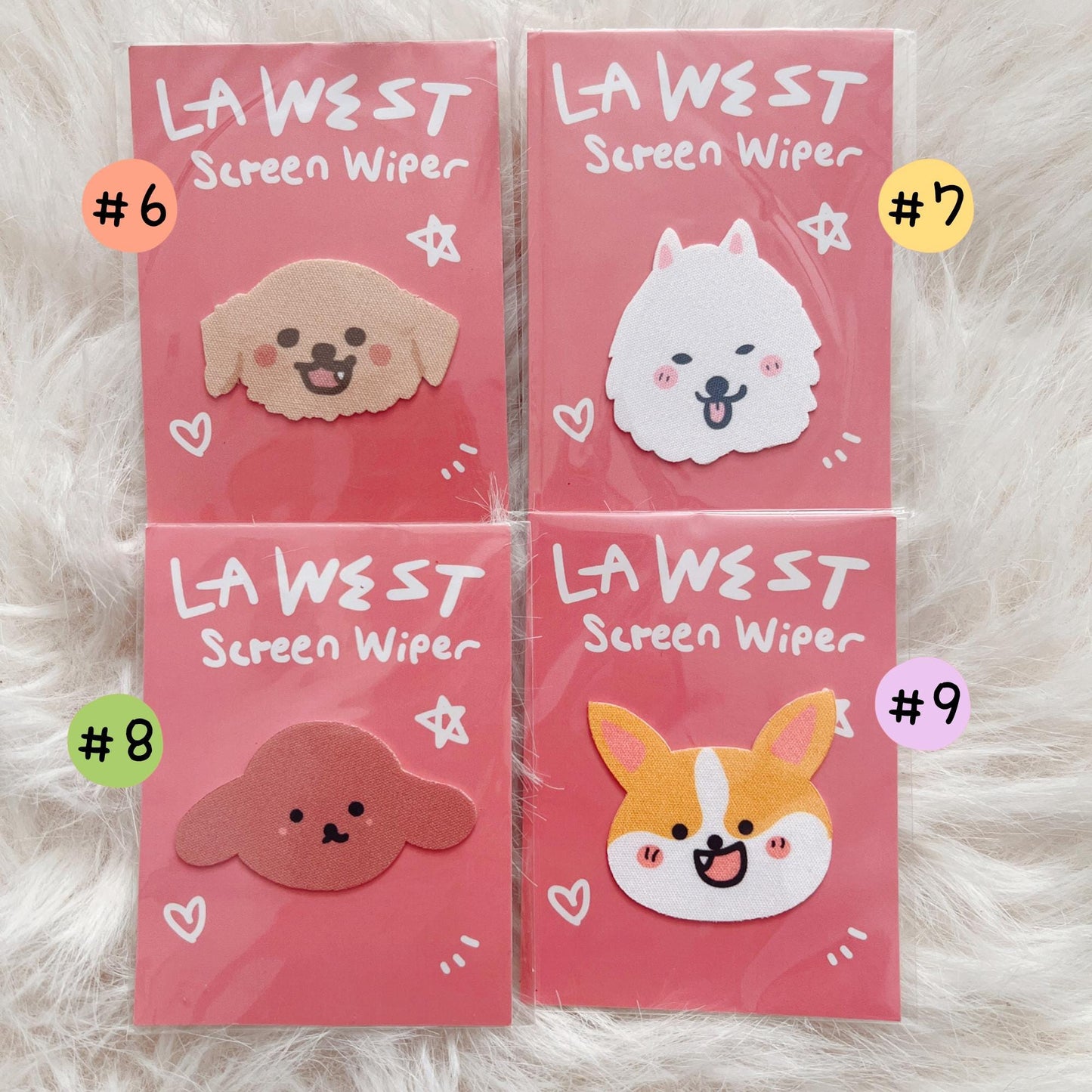 Animal Screen Cleaner Sticker Cloth