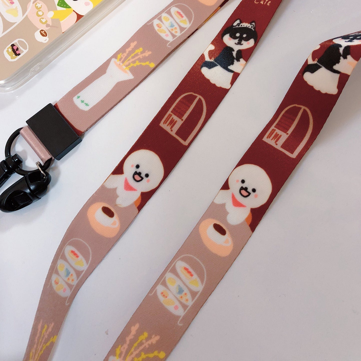 Tea Time with Dogs and Cats Lanyard